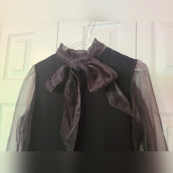 NWOT Zara Black Ruffle Dress 🌹🌴 - Picture 3 of 12